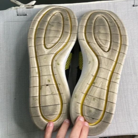 Nike Men's Air Sockracer Flyknit Running Shoes Size 10.5 Yellow Strike - Picture 9 of 9